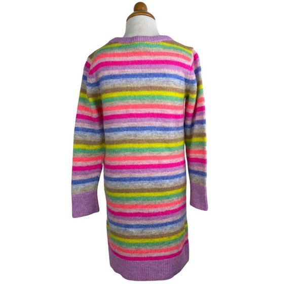 GAP Long Sleeve Stripped Sweater Dress Rainbow 4T - Picture 5 of 7
